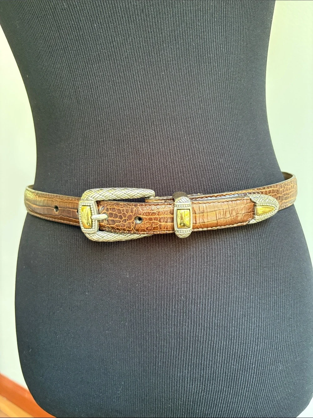 Brighton embossed leather